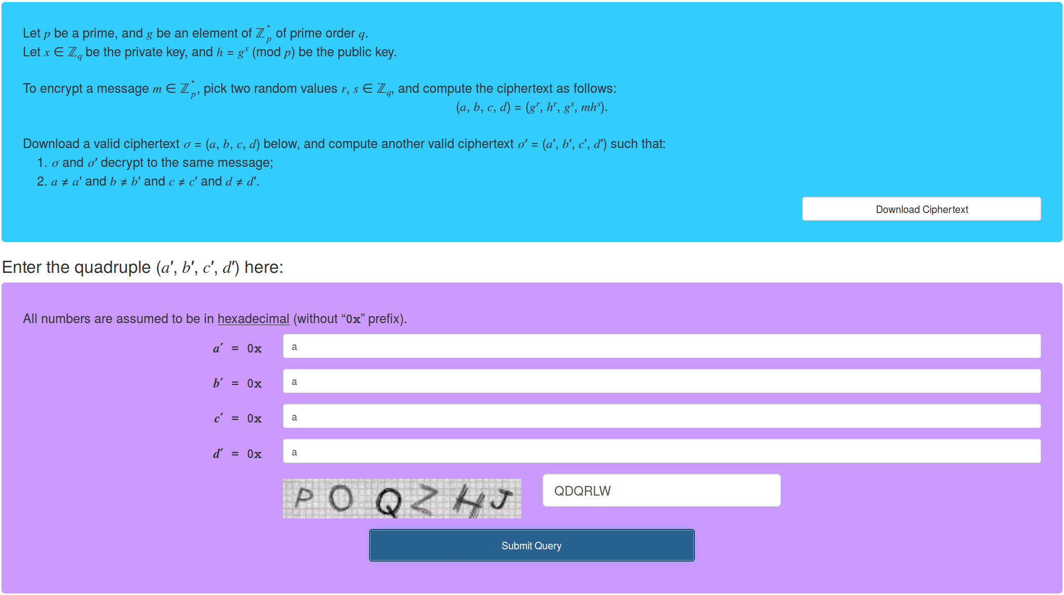 URE Challenge Problem